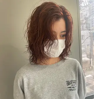 パーマ HAIR&MAKE.sia所属・心斎橋ボブ 好原良真のヘアスタイル