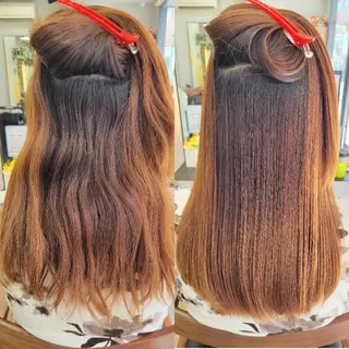 セミロング stoke TOKYO所属・野村 果音(カノン)のヘアスタイル