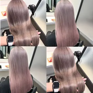 ロング salowin所属・ハイトーンカラー 馬場みなみのヘアスタイル