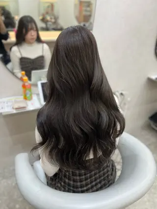 ロング カラー 韓国ハッシュカット/ 新宿/髪質改善/岡崎のヘアスタイル