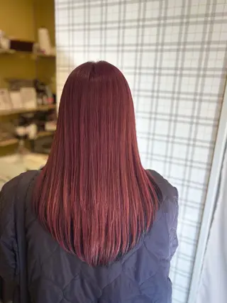 ロング カラー 堀口 彩佳のヘアスタイル