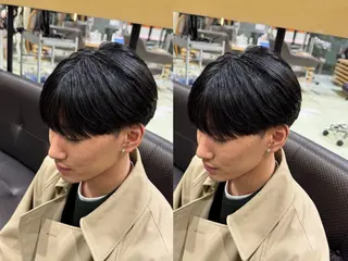 ミディアム メンズ シャドウパーマ/ピン パーマ/だいじゅのヘアスタイル