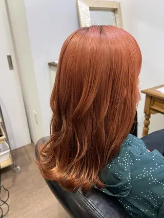 セミロング カラー Lish所属・五反田 梨陽のヘアスタイル