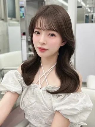 カラー NI表参道所属・Kana/韓国ヘア /暖色カラー🍒のヘアスタイル