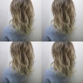 ミディアム カラー JILBLAN京都 ショート/ハイライトのヘアスタイル