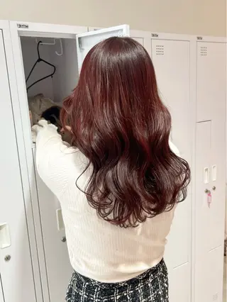 セミロング カラー 🎀ダブルカラー/ ピンク×ガーリー🎀のヘアスタイル