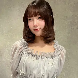 ミディアム AI TOKYO　S所属・mizuki 【韓国レイヤー】のヘアスタイル