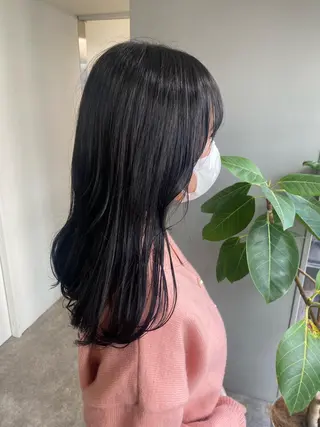 セミロング カラー ヘアアレンジ ボブ /ニュアンス/ satomi🧸💖のヘアスタイル