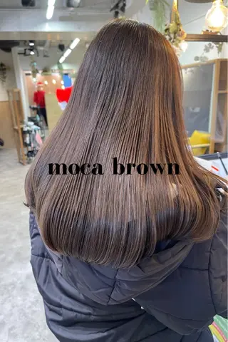 セミロング カラー charm《銀座》 ヘアセット/縮毛矯正のヘアスタイル