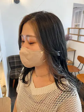 ロング カラー 伊藤ゆかり/髪質改善 /透明感カラーのヘアスタイル