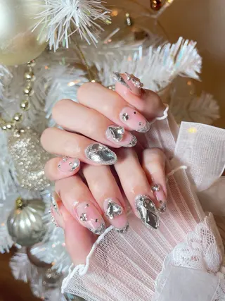 ネイル 23時まで❤︎韓国、 ワンホンネイルのネイルデザイン