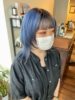 ミディアム aW HAIRカンノ カナエのヘアスタイル