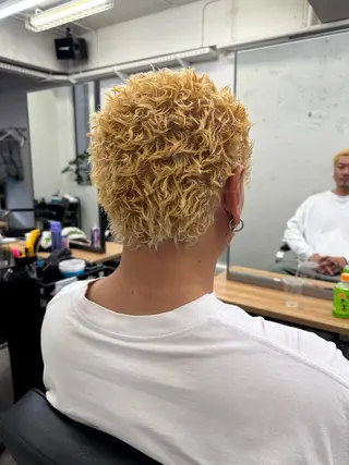 ショート カラー パーマ メンズ 💈メンズ特化💈 TASUKUのヘアスタイル