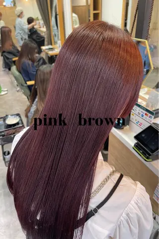 ロング カラー charm《銀座》 ヘアセット/縮毛矯正のヘアスタイル