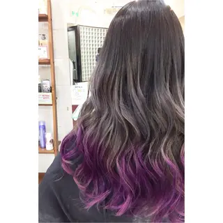 ロング カラー モテ髪透明感❤️ デイズヘアカラーのヘアスタイル