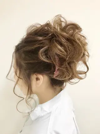 ロング パーマ ヘアアレンジ ネイル マツエク・マツパ backstage.AZ所属・吉川 宙翔のヘアスタイル