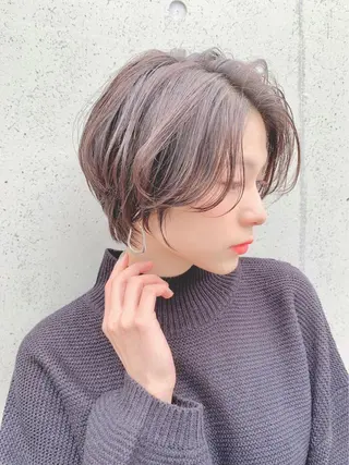 ショート カラー 仙台Ｉ韓国レイヤー Ｉ髪質改善Ｉ伊藤拓海のヘアスタイル