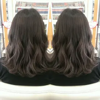 ミディアム カラー 植田 /エクステ /ブリーチ/髪質改善のヘアスタイル