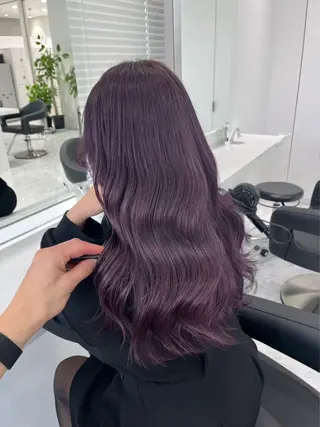 セミロング カラー ヘアアレンジ 🫧原宿艶ワンカラー /ダブルカラー🫧のヘアスタイル