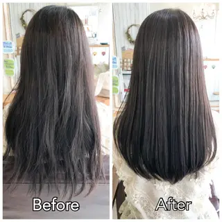 ロング カラー 西村 ようこのヘアスタイル