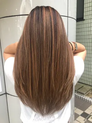 ロング カラー 千葉 洋平のヘアスタイル