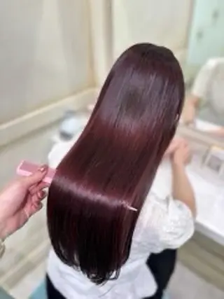 ロング カラー ブリーチなし/カラー 専門店ASOBIのヘアスタイル