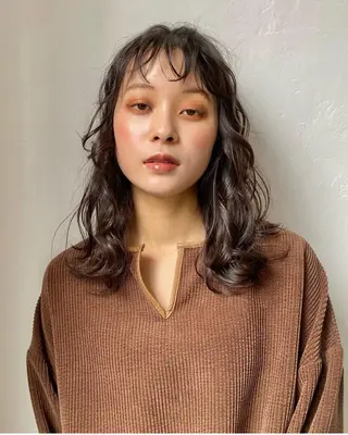 パーマ 透明感カラー🫧 HARUKA🐰のヘアスタイル