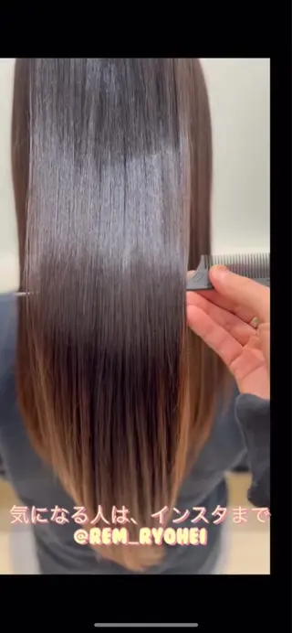 ミディアム カラー パーマ 堀井 凌平のヘアスタイル