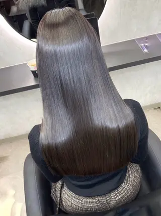 ロング 新宿/縮毛矯正/ カラー/羽生沢のヘアスタイル