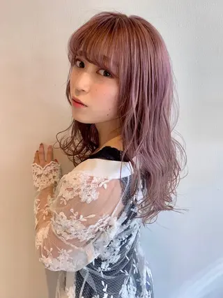 セミロング カラー 中嶋 【ナカジマ】のヘアスタイル