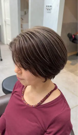 ショート カラー レイヤーダブルカラー KYON店長のヘアスタイル