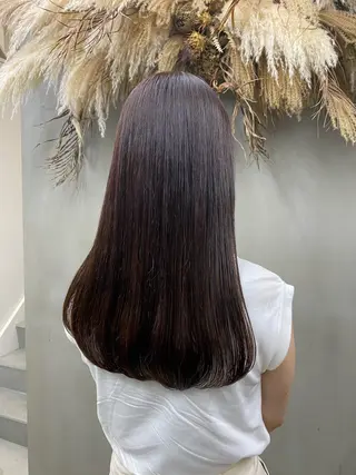 ロング カラー 楠奥 結衣のヘアスタイル