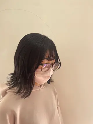 ミディアム パーマ mopa所属・mopa_kaede 暖色カラー/ロングのヘアスタイル