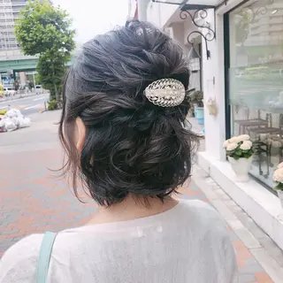 ショート ヘアアレンジ ✨韓国風カット/艶髪 カラー✨yumeのヘアスタイル