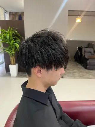 ショート パーマ メンズ KEN 🌟のヘアスタイル