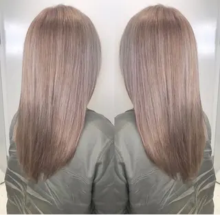 セミロング カラー rollen所属・美魔女 美容師NAOのヘアスタイル