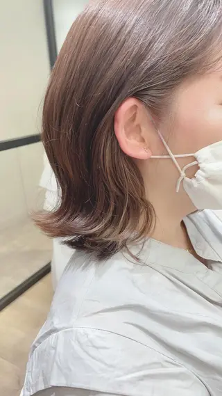 ショート アンブレラカラー💫 フェイスフレーミングのヘアスタイル