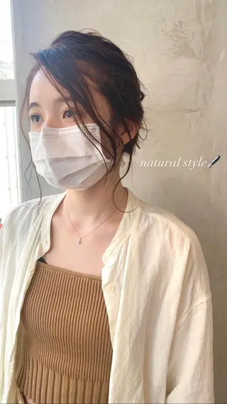 ミディアム カラー AO所属・RISAKO 艶髪モテヘア🎀府中のヘアスタイル