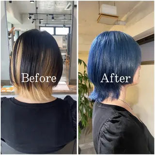 ミディアム カラー ムラ修正/ ハイトーン💖Riaのヘアスタイル