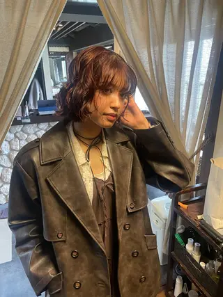 ショート レイヤー/透明感カラ ー/茅ヶ崎/momiのヘアスタイル