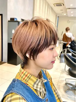 ショート ショート白髪染め無料 ／河瀬謙介のヘアスタイル