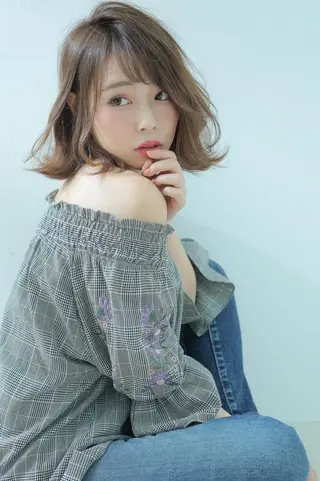 ミディアム 指名支持率NO.1 スタイリストのヘアスタイル