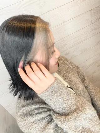 ミディアム 岩崎 れいかのヘアスタイル