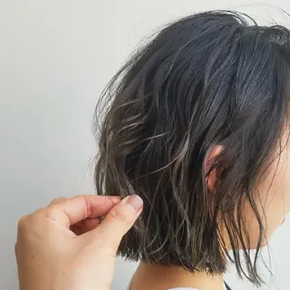 カラー ミディアム パーマ iplus✴ まつげ、眉毛、耳つぼのマツエク・マツパデザイン