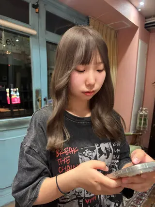 ロング カラー ふうか 心斎橋美容室のヘアスタイル