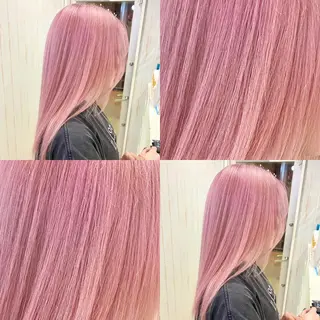 セミロング カラー ハイトーン💫 エクステ💫maiのヘアスタイル