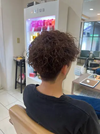 パーマ メンズ 福本 光のヘアスタイル