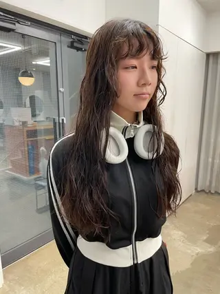 ロング パーマ pole所属・【pole】 minaのヘアスタイル