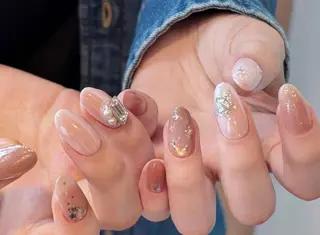 ネイル By moonネイル 🌷ワンホン/韓国風のネイルデザイン