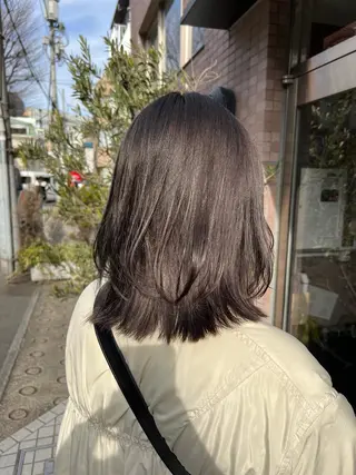 ミディアム カラー ヘアアレンジ 🦋韓国ヘア 坂本 菜摘🦋のヘアスタイル